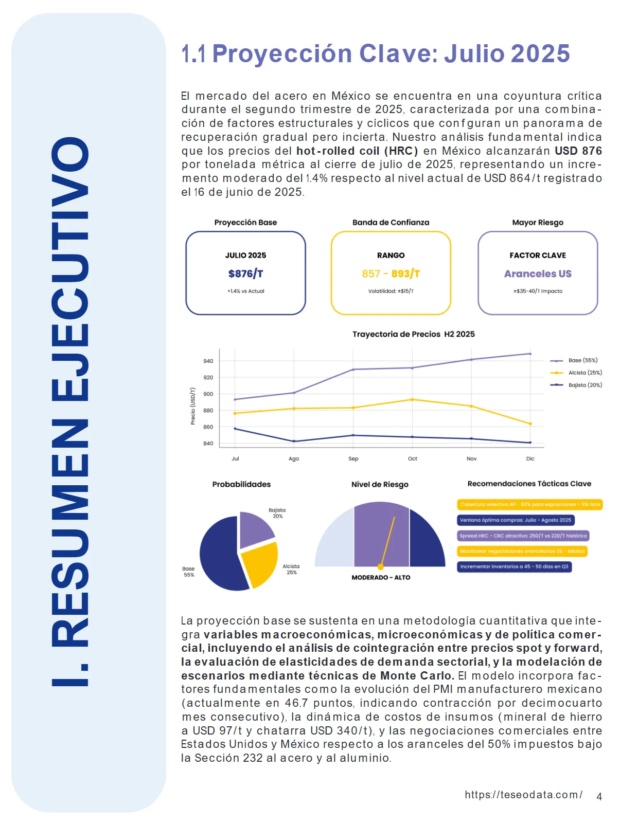 Análisis del Mercado del Acero en México 2025 — Proyecciones de Precios — página 4