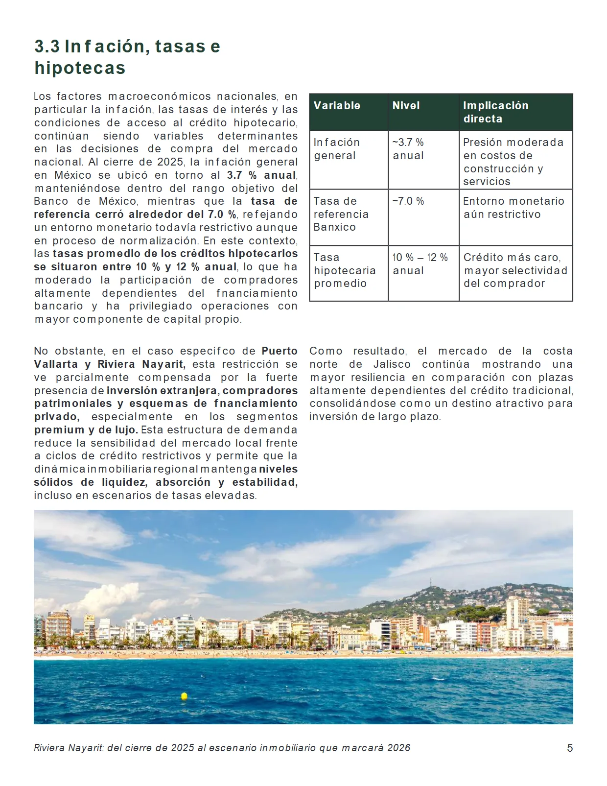 Riviera Nayarit: del Cierre de 2025 al Escenario Inmobiliario 2026 (4T 2025) — página 6